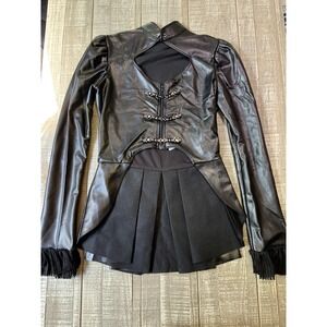 Tenth House Black Rhinestone Ruffles Dance Jacket Costume PA TH18112 Lot Of 3